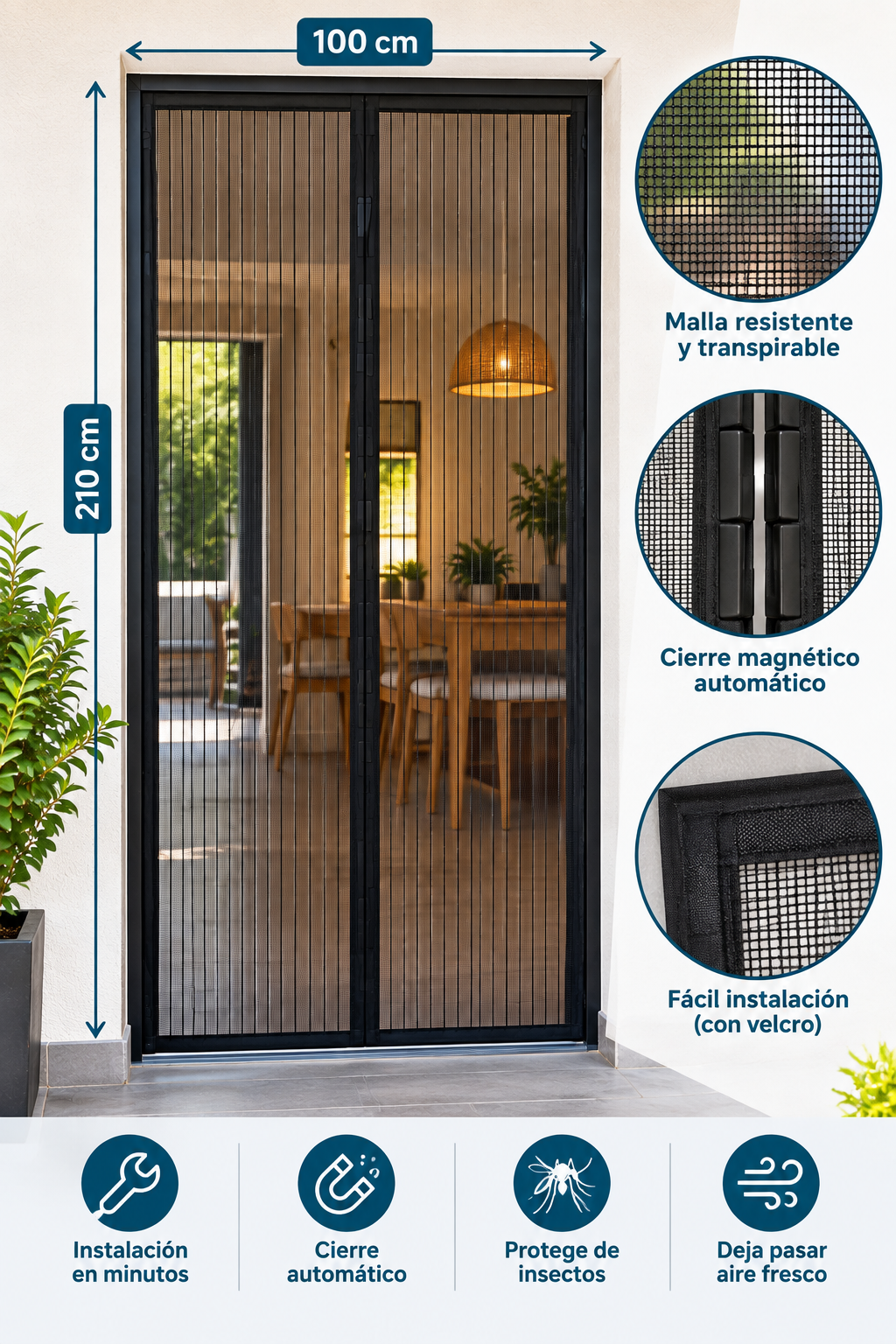 🦟 Mosqui Free™ Cortina Magnética Anti-Mosquitos