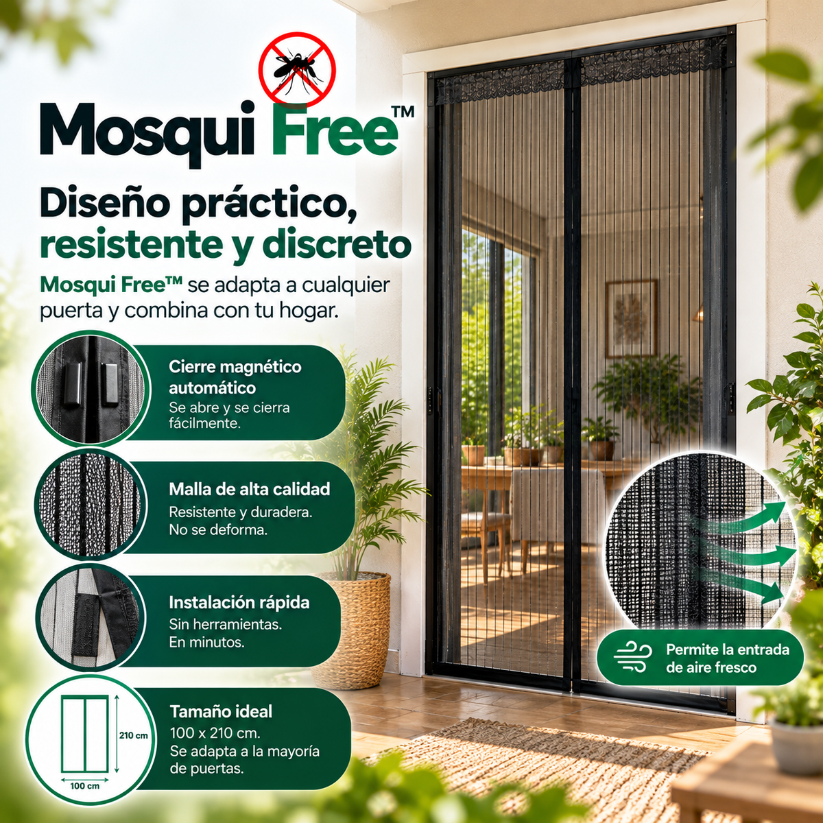 🦟 Mosqui Free™ Cortina Magnética Anti-Mosquitos