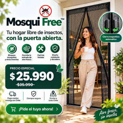 🦟 Mosqui Free™ Cortina Magnética Anti-Mosquitos