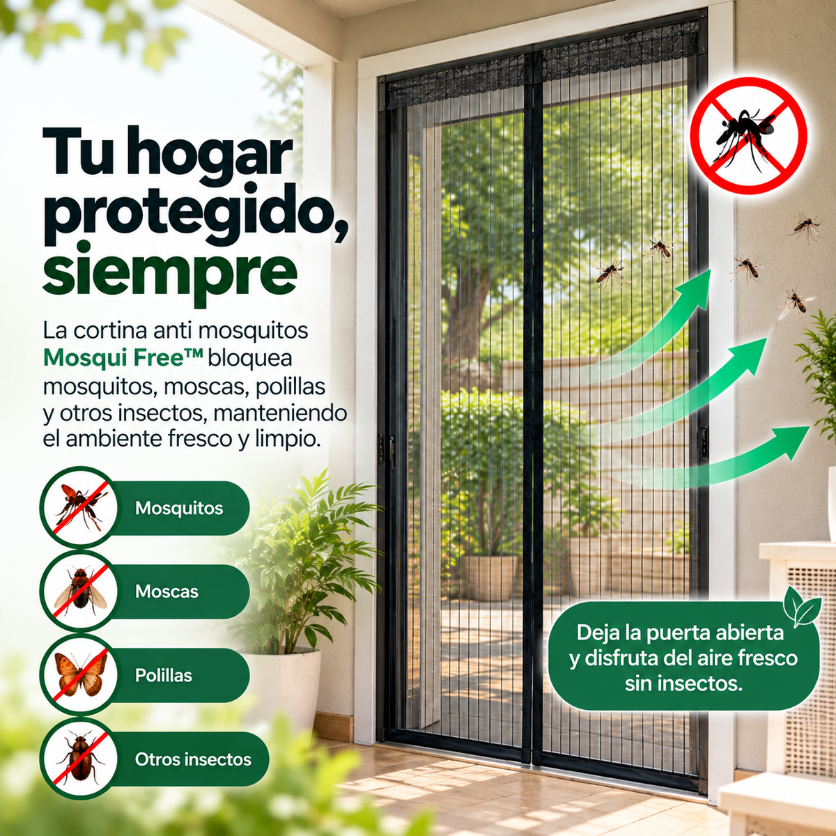 🦟 Mosqui Free™ Cortina Magnética Anti-Mosquitos